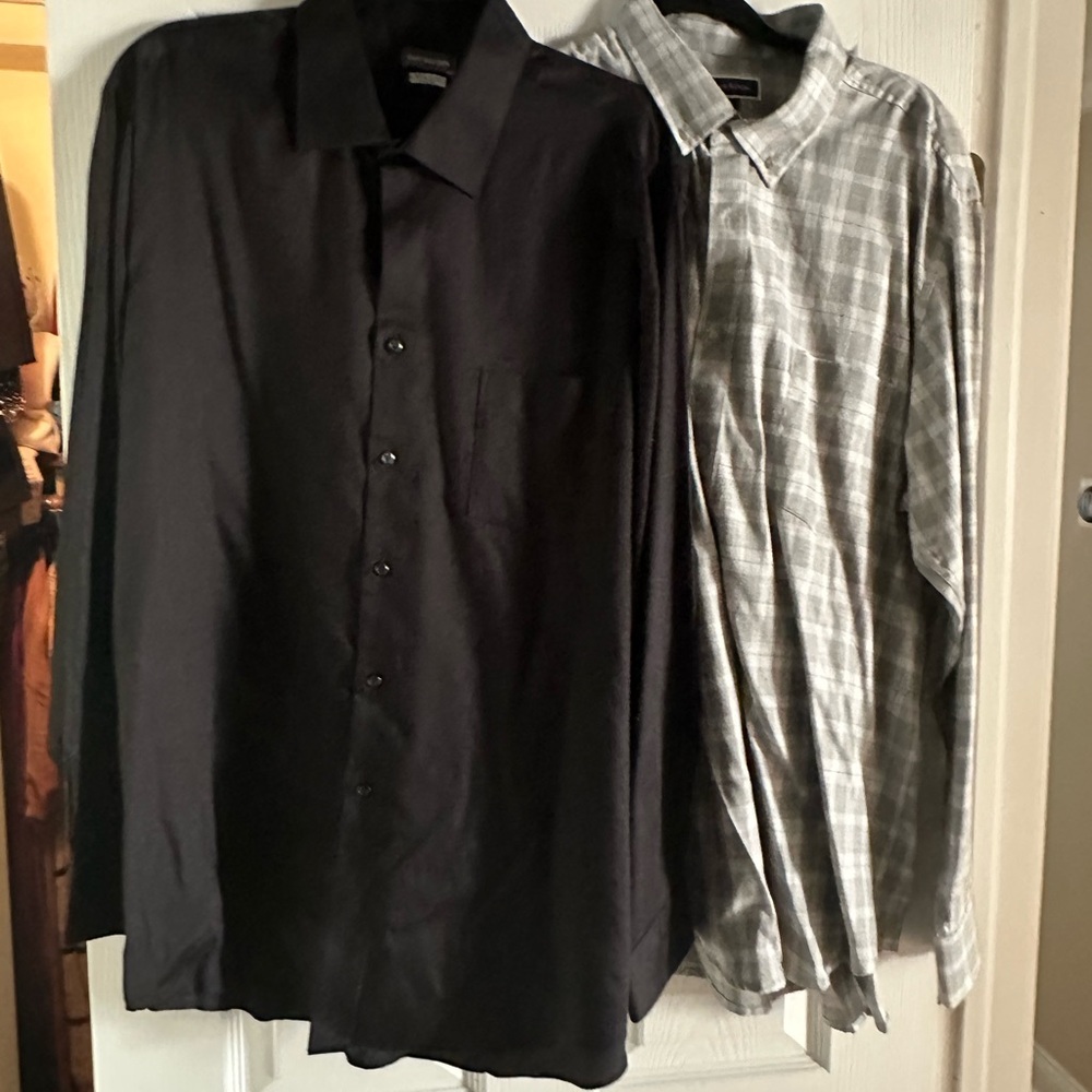 Club Room Black and Gray Dress Shirts